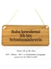 Mr. & Mrs. Panda Schild aus Holz Schwimmlehrerin mit Spruch in Keine Angabe