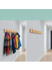 relaxdays Garderobenleiste in Natur/ Schwarz - (B)60 x (H)5 x (T)1,5 cm