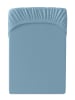 Cats Collection Spannbetttuch Edel-Jersey in stahlblau