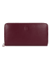 DuDu Geldbörse Leder 19 cm in burgundy