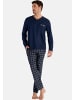 HOM Schlafanzug Sid in Navy check