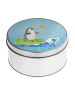 Mr. & Mrs. Panda Aufbewahrungsbox Pinguin Surfer ohne Spruch in Eisblau