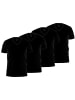 Seidensticker Seidensticker 4er Pack Herren T-Shirt 1/2 Arm in schwarz
