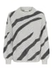 Kaffe Strickpullover KAwilma Regular fit in Light G. Mel/Dark Grey Stripe