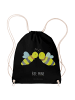 Mr. & Mrs. Panda Jutebeutel Biene Liebe mit Spruch in Schwarz