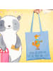 Mr. & Mrs. Panda Tragetasche Fuchs Keks mit Spruch in Sky Blue