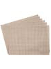 APS 6er Tischset/ Platzset in Beige 45 x 33 cm 