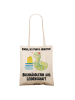 Mr. & Mrs. Panda Tote Bag Buchhändlerin Leidenschaft mit Spruch in Creme