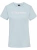 Hummel Sportshirt "Hmlmover Cotton T-Shirt S/S Woman" in Blau