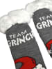 The Grinch The Grinch Hüttensocken Haussocken Kuschelsocken Wintersocken Socken in grau