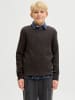 JACK & JONES Junior Strickpullover in Chocolate Brown