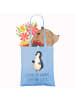 Mr. & Mrs. Panda Uni Tasche Pinguin Marienkäfer mit Spruch in Sky Blue