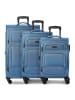 Smartbox Edition 04 4 Rollen Kofferset 3-teilig mit Dehnfalte in iced-glacier blue