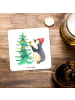 Mr. & Mrs. Panda Untersetzer Set Pinguin Weihnachtsbaum ohne Spruch in Weiß