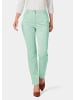 GOLDNER Kurzgröße:  Baumwollhose mit Dehnbund in mintgrün
