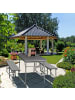 relaxdays Gartentisch in Braun - (B)166 x (H)76 x (T)78 cm