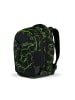 Satch Schulrucksack Green Supreme in schwarz