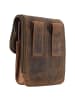 Greenburry Vintage Gürteltasche Leder 14,5 cm braun