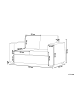 Beliani 2-Sitzer Sofa HELSINKI in Braun - (W) 152 x (H) 72 x (L) 76 cm