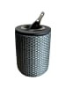 COOTAB Cooler Table 4-in-1 Loungetisch mit Edelstahl-Kühler London in 50 cm in Anthrazit/Schwarz