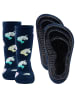 ewers 2er-Set Stoppersocken 2er Pack Einhörner in navy