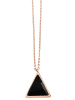 Adeliás Damen Halskette – Ankerkette aus Edelstahl 43 cm in gold