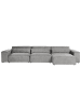 Beliani Modulsofa HELLNAR in Grau - (W) 364 x (H) 70 x (L) 176 cm linksseitig