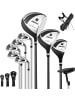 COSTWAY Golfschläger 10tlg. Set Herren in Schwarz