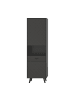 ebuy24 Vitrinenschrank Linea Grau 58 x 37 cm