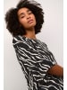 Kaffe Langarm-Bluse KAamber Regular fit in Black / Antique Zebra Print