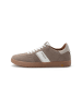 Camel Active Sneaker aus Veloursleder in Beige-Weiß