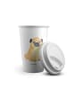 Mr. & Mrs. Panda To Go Becher Mops ohne Spruch in Weiß
