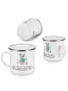 Mr. & Mrs. Panda Teetasse Garten- und Landschaftsbauer Herz mit ... in Weiß