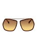 Max Mara Frauen Sonnenbrille Geometrisch Braun