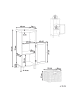 Beliani Badezimmerschrank PACLLON in Weiß/Braun - (W) 40 x (H) 91 x (L) 30 cm