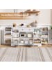 ABRIHOME Multifunktions Sideboard 138 cm mit Stauraum & Kippschutz in Weiß