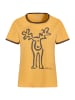 elkline T-Shirt Rudolfine in golden sunset - darkstone