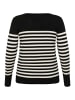 KAFFE curve Strickjacke KClizzy Regular fit in Black/Turtledove Half Stripe