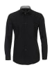 Venti Langarm FreizeitHemd für Herren in schwarz