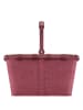 Reisenthel Carrybag - Einkaufskorb (cord dark matcha) in twist maroon