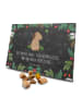 Mr. & Mrs. Panda Adventskalender Hund Hund Kleeblatt mit Spruch in Kreidetafel