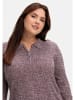 sheego Pullover in bordeaux meliert