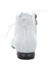 SIMEN Schnürstiefelette in weiß