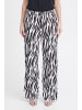 b. young BYFALAKKA LONG PANTS - LIGHT WOVEN Regular fit in Black Animal Mix