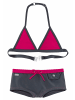 Buffalo Triangel-Bikini in grau-pink