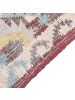 Beliani Geflochtener Teppich FENER in Bunt/Beige/Rot - (W) 140 x (H) 0.6 x (L) 200 cm