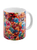United Labels Gelini Tasse - Allover - Kaffeetasse aus Keramik 320 ml in Mehrfarbig