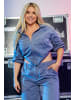 Ulla Popken Blusenjacke in dunkelgrau