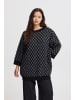 ICHI Strickpullover IHALVINO Loose fit in Black
