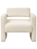 Beliani Sessel HALLSBERG in Weiß - (W) 80 x (H) 76 x (L) 80 cm